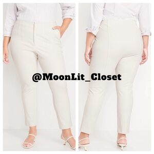 Old Navy High-Waisted Polished Pixie Skinny Ankle Pants Silver Grey Plus Size 20